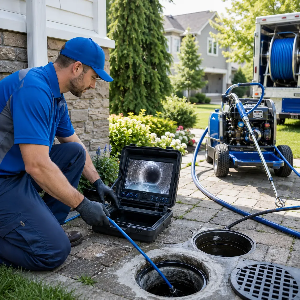 Outdoor drain cleaning professionals serving Middleport, NY