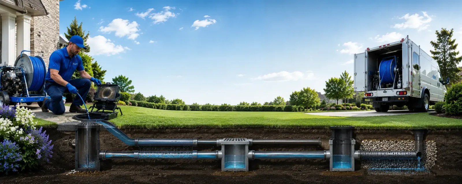 Outdoor drain cleaning information for Middleport, NY